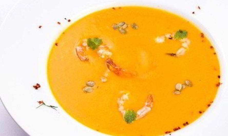 Рецепт тыквенного крема-супа с креветками