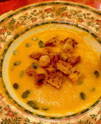 Тыквенный суп с кокосовым молоком