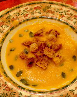 Тыквенный суп с кокосовым молоком