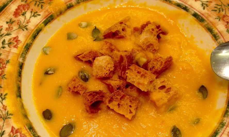 Рецепт тыквенного супа с кокосовым молоком