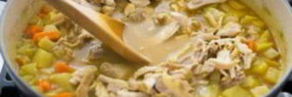 зимний суп с курицей