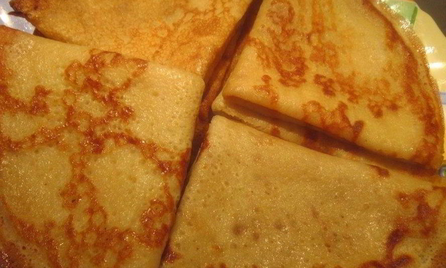 Рецепт блинчиков на молоке без яиц