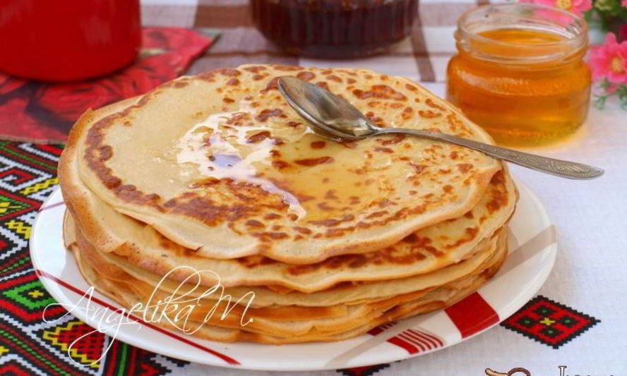 Рецепт блинчиков на ряженке