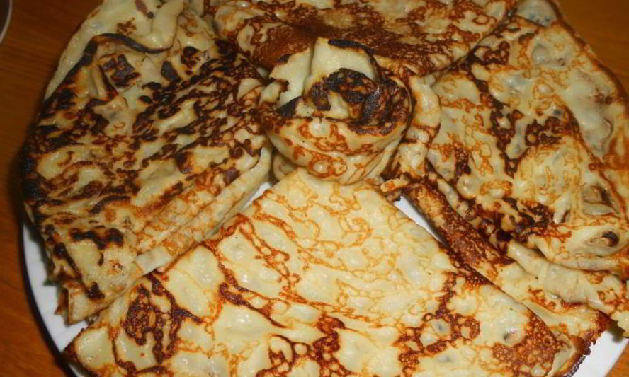 Рецепт блинчиков накрахмаленных