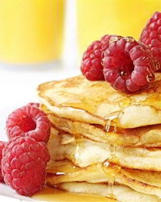 Блинчики нежные со сливками и сахаром