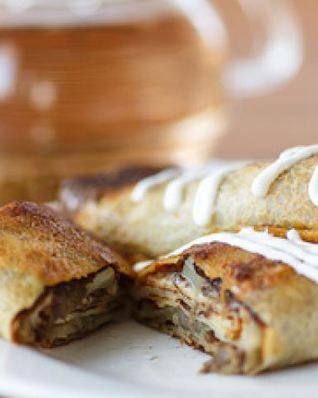 Блинчики с грибами