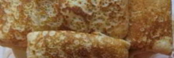 блинчики с колбасой и сыром