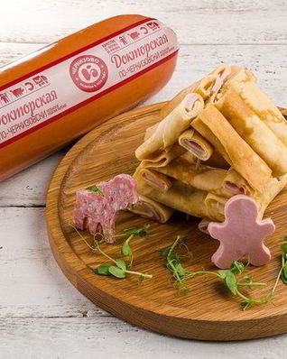 Блинчики с колбасой