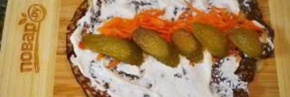 блинчики с курицей и маскарпоне