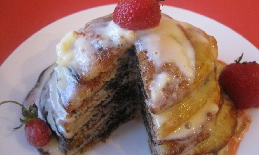 Рецепт блинчиков с маковой начинкой и йогуртом