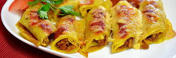 блинчики с мясом праздничные