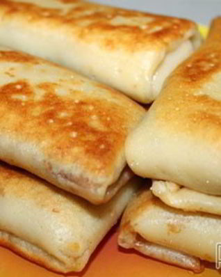 Блинчики с начинкой из говяжьего сердца