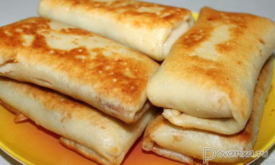 Рецепт блинчиков с начинкой из говяжьего сердца