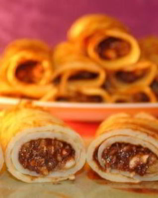 Блинчики с орехами