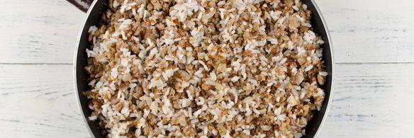 блинчики с рисом и мясом