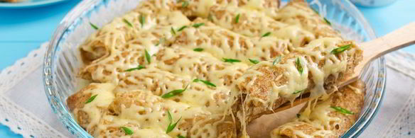 блинчики с рисом и мясом