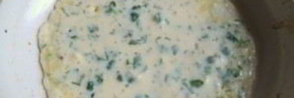 блинчики с сыром и зеленью