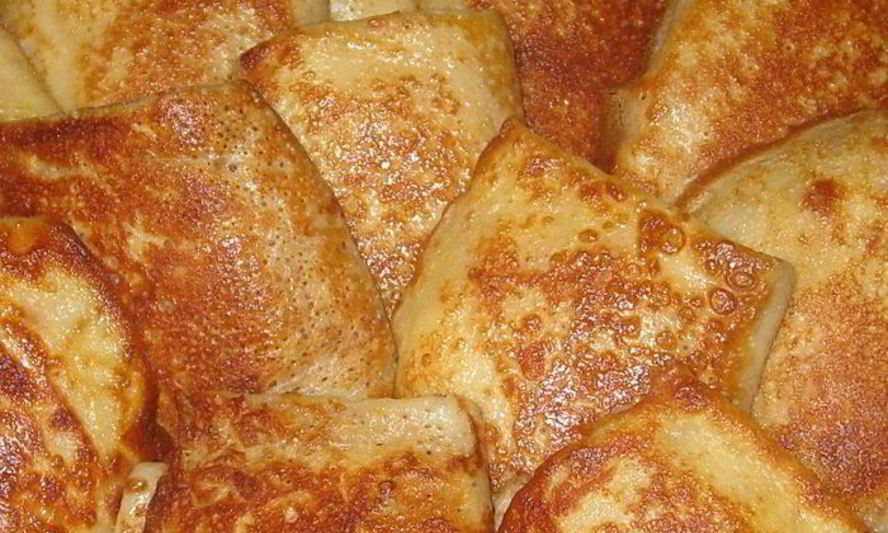 Рецепт блинчиков с тремя начинками