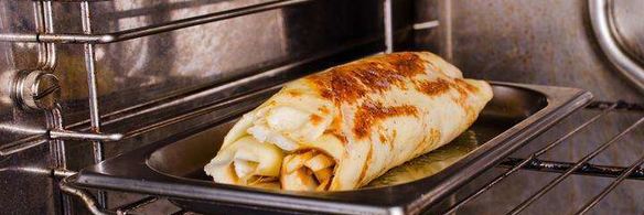 блинчики с творогом и фруктами