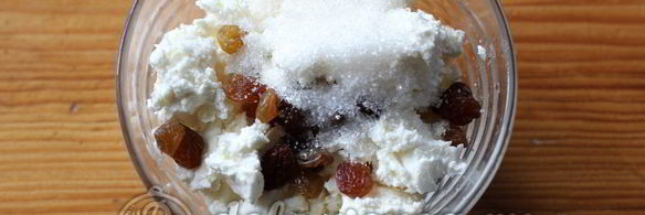 блинчики с творогом и изюмом