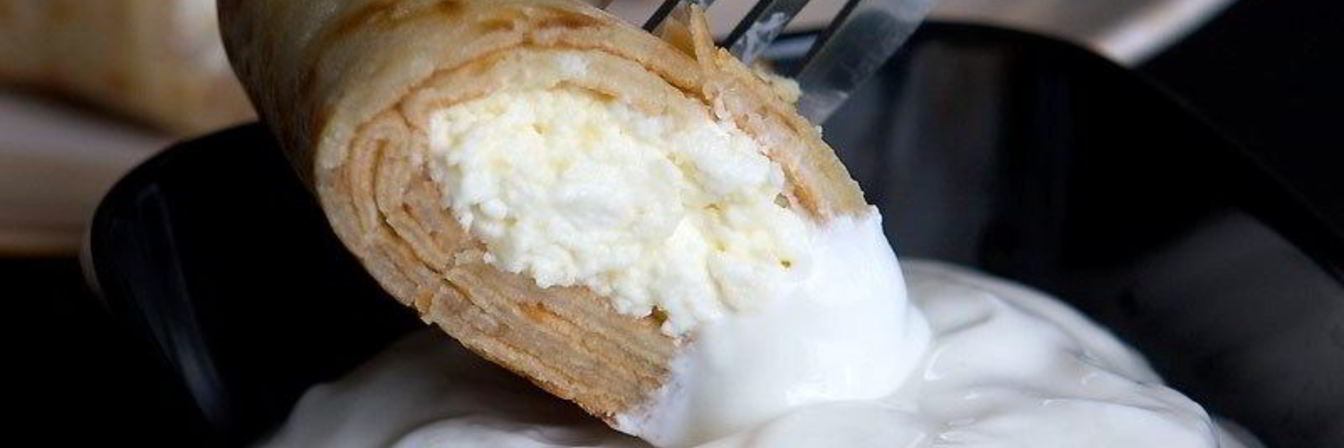 Блинчики с творогом