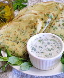 Блинчики с зеленью