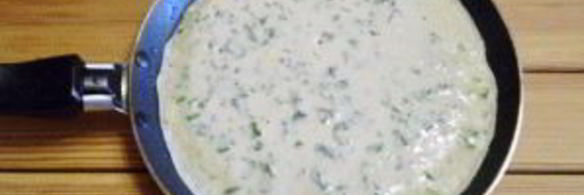 блинчики с зеленью