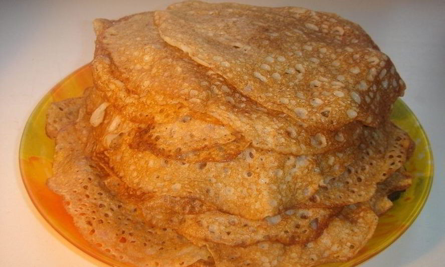 Рецепт блинов на кефире кружевные