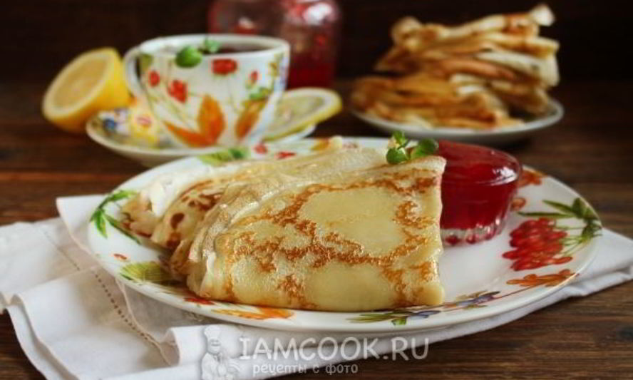 Рецепт блинов на молоке без дрожжей