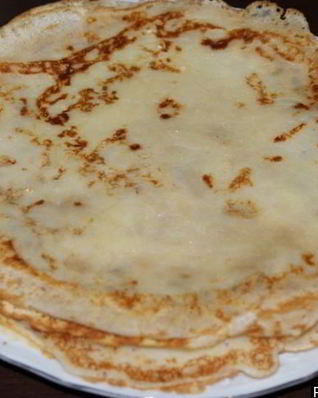 Блины на молоке без яиц