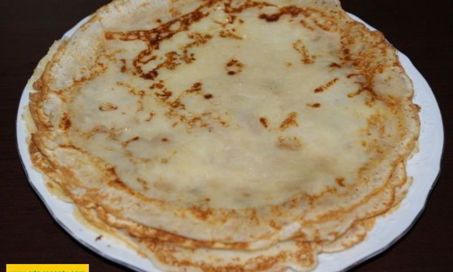 Рецепт блинов на молоке без яиц