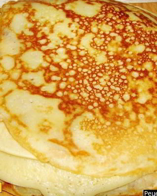 Блины простые с 1 яйцом