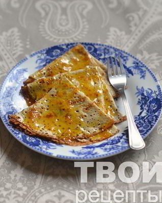 Блины с апельсиновым соусом