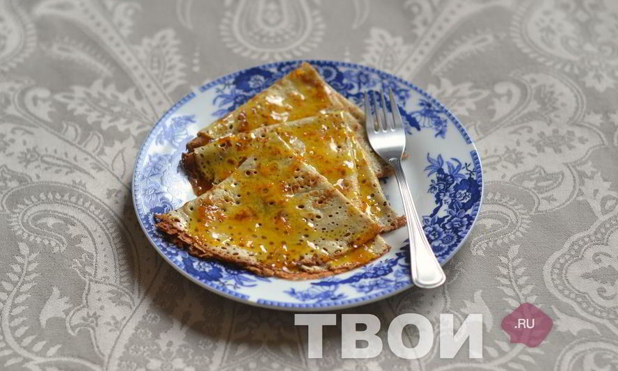 Рецепт блинов с апельсиновым соусом