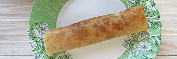 блины с грибами и сыром