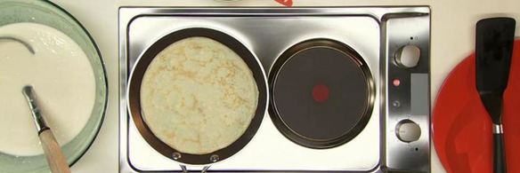 блины с грибами и яйцом