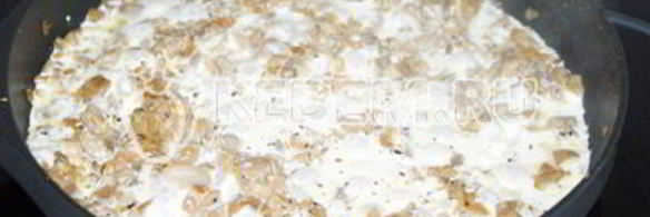 блины с грибами