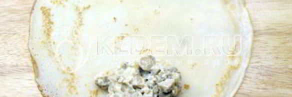 блины с грибами