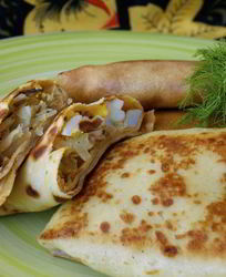 Блины с капустой