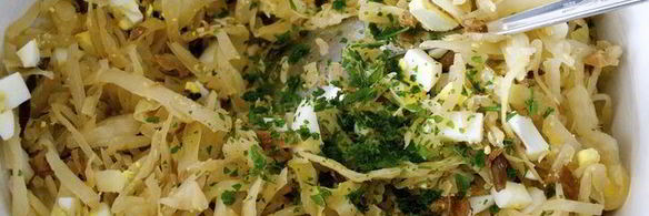 блины с капустой