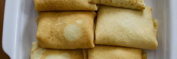 блины с капустой