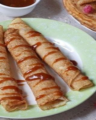 Блины с карамелью