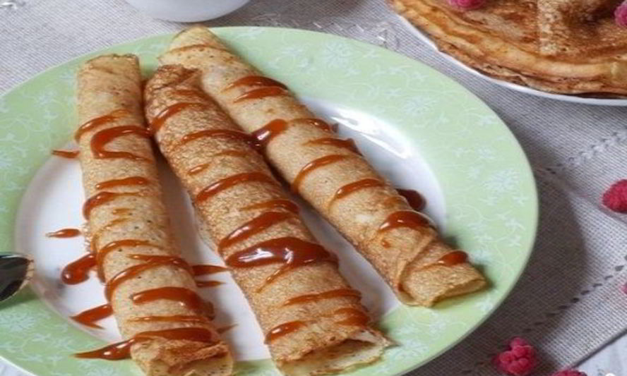 Рецепт блинов с карамелью