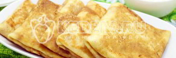 блины с курицей