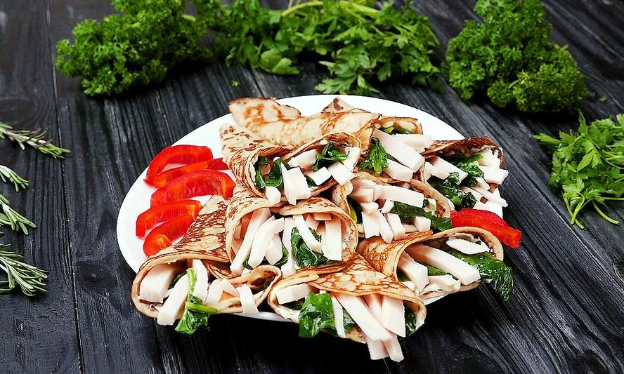 Рецепт блинов с начинкой