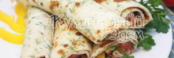 блины с овощной начинкой