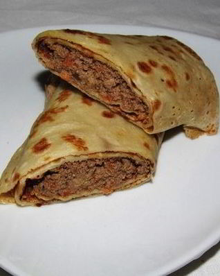 Блины с печенкой