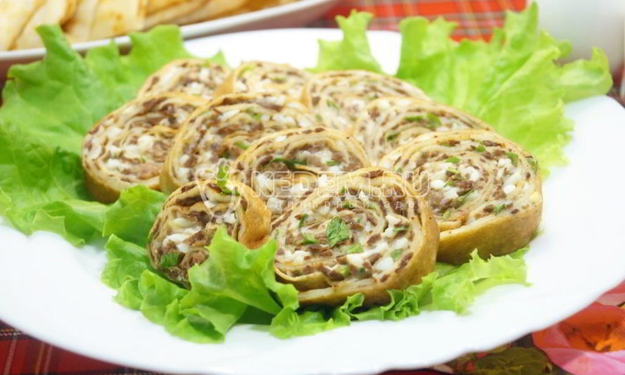 Рецепт блинов с печенью и яйцом