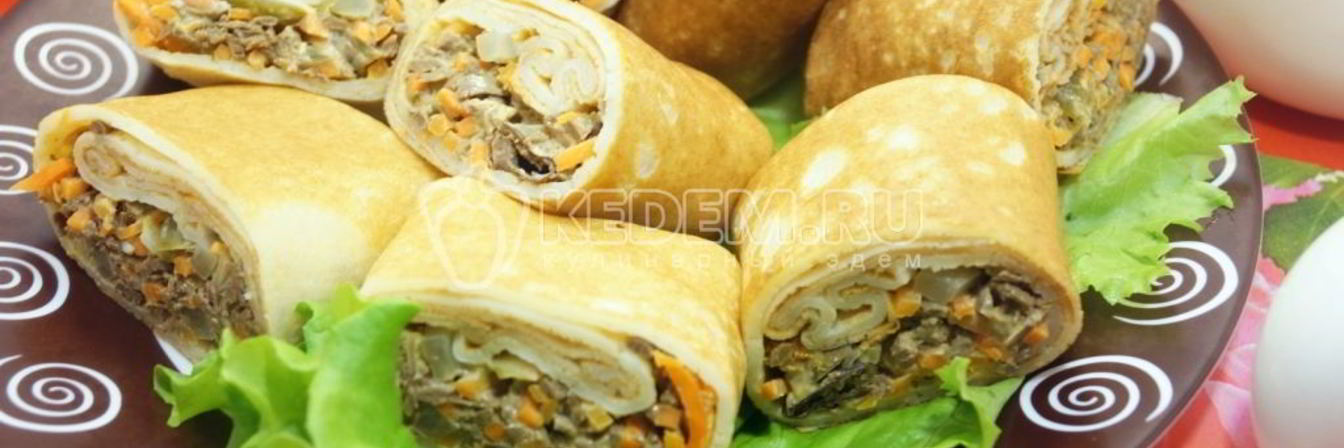 Блины с печенью Закусочные