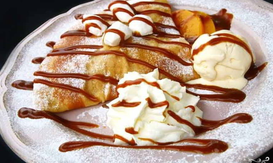 Рецепт блинов с шоколадом и бананом